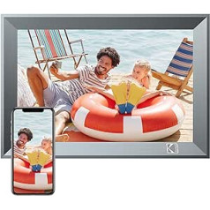 Kodak Digital Picture Frame, 10.1 Inch Metal Edge, WiFi Digital Picture Frame with 32 GB Memory, HD IPS Touch Screen, Share Photos via App (10.1 Inches)