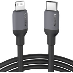 iPhone USB-C — кабель быстрой зарядки Lightning PD 20 Вт, 1 м, черный