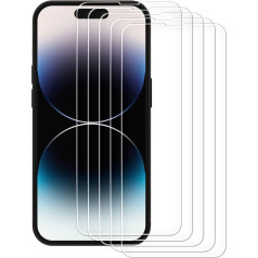 Закаленное стекло 9H для iPhone 14 полноэкранное Knight 2.5D FS TG НАБОР из 5 шт.