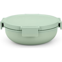 Brabantia - Make & Take Salad Bowl 1.3L - Съемная вставка для начинки - Надежный замок Click - Непротекаемый - Герметичный - Безопасный для морозильника - Безопас