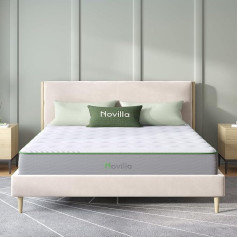 Novilla Матрас 80x200 Матрас с бочкообразными пружинами H3 Certi-PUR US comfort foam Oeko-Tex безопасный чехол 20 см