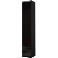 Furniture24 Настенный шкаф Vigo 180, витрина, настенный шкаф, 1 дверный шкаф с 4 полками, выбор цвета, шкаф для хранения, высокий шкаф, шкаф для гостино