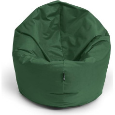 Bubibag Bean Bag, подушка для сидения 2-в-1 с наполнителем из полистирола EPS, 32 цвета, подушка для пола, кресла, дивана (145 см, темно-зеленый)