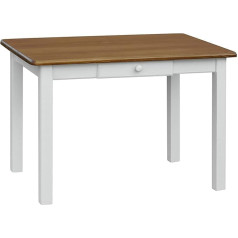 K Koma Обеденный стол Кухонный стол Ресторан из массива сосны с ящиком Производитель Новый дуб (70 x 100)