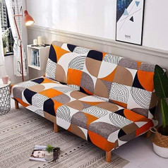 ‎Beacon Pet Beacon Pet Stretch Sofa Protective Cover Printed Futon Cover Fitted Furniture Protector Elastic Polyester Spandex Washable Armless Sofa Cover Foldable Couch Shield Sofa Cover Machine Washable