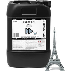 SuperFast 5000g Grey New Water Washable Resin 0,6 сек. (Mono 50 um), 3,0 сек. (LCD 50 um), сделано в Корее