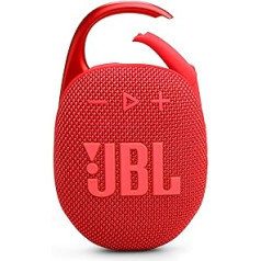 JBL Clip 5 в красном цвете - портативная Bluetooth колонка с профессиональным звуком, глубоким басом и функцией увеличения времени воспроизведения 