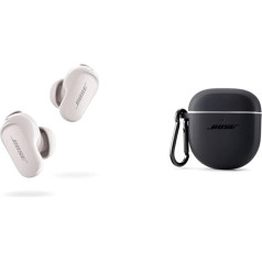 Bose Quietcomfort Earbuds II White & case Sleeve case Triple Black