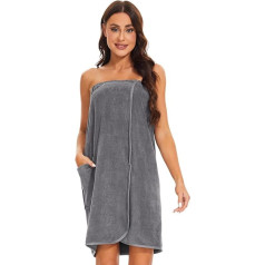 vislivin Женское махровое полотенце для сауны Kilt Sauna Towel с пресс-шпильками и эластичной лентой