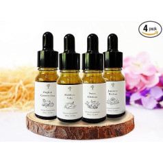 Топ 4 эфирных масла для гостиниц, 4 упаковки, чистые эфирные масла для диффузора для дома, увлажнителя, ароматерапии