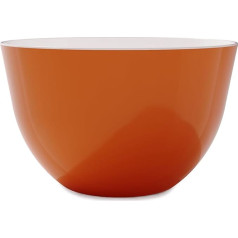 Trebonn Pile Stackable Bowl Diameter 28 cm x H 17 cm Large Bowl with Shiny Finish Perfect as Salad Bowl or Terrine (Orange)