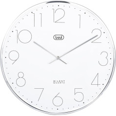 Trevi OM 3512 S Wanduhr, Silber, 31 x 31 x 6 см