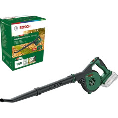 Bosch UniversalLeafBlower 18V-130 Аккумуляторный воздуходув для листьев (для быстрой и легкой уборки на улице; система 18 Вольт; аккумулятор в комплект не в