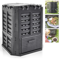 Пластиковый термокомпостер HECHT - быстрый компостер с практичной системой подключения - прочный и высококачественный компостер - погодоуст