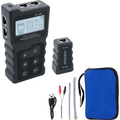 Mcbazel Сетевой тестер RJ45 с ЖК-дисплеем, тестер сетевого кабеля с функцией POE