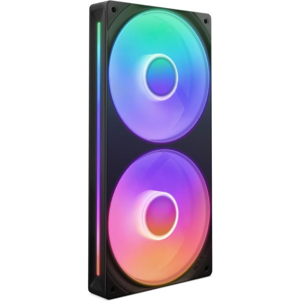 NZXT F240 RGB Core - 240 мм однорамный вентиляторный блок с 2 х 120 мм RGB вентиляторами - управление скоростью и освещением - высокое статическое давлени