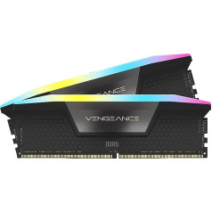 Corsair VENGEANCE RGB DDR5 RAM 32GB (2x16GB) 6600MHz CL38 Intel XMP iCUE Compatible Computer Memory - Black (CMH32GX5M2B6600C38)