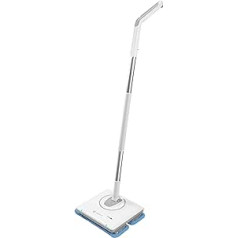 Naélia Wireless Floor Mop (Tiles, Parquet, Vinyl, Laminate) White/Grey