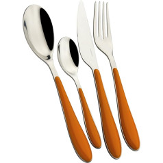 Набор столовых приборов Bugatti ggou-023 F50 Gioia, 24 предмета, сан/сталь оранжевый 22 x 8 x 30 см