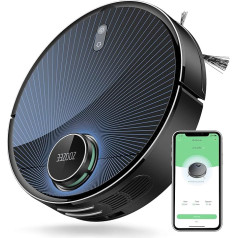 Робот-пылесос ZOOZEE Z70 с функцией уборки, совместим с WiFi 5 ГГц, лазерная навигация LiDAR с мощностью всасывания 3500 Па, App & Alexa, картирование нескол