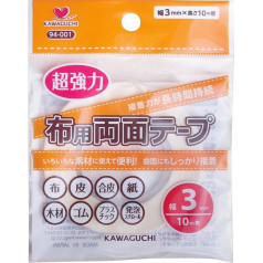 KAWAGUCHI супер прочная ткань для двусторонней клейкой ленты прозрачная 10 м ширина 3 мм 94-001