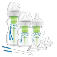 Dr. Browns Options+ Colic Wide Mouth Baby Bottle Starter Kit