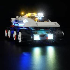 cooldac LED Light Kit for Lego 60432 Command Rover and Crane Loader Set (Lighting Only, No Lego), Creative Decorative Lights Set Compatible with Lego 60432 Command Rover and Crane Loader Model