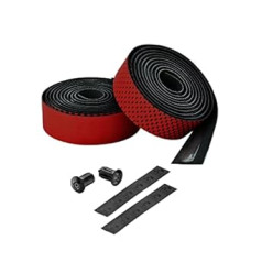 Ciclovation Leather Touch Fusion Dot Handlebar Tape, Red, One Size