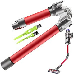 Italdos Foldable Telescopic Tube Compatible with Dyson V7 V8 V10 V11 Replacement Tube Quick Release Easy Cleaning for Under Furniture, Bed, Sofa