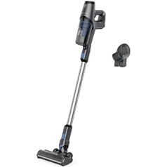 Rowenta RH6921 X-Pert 3.60 Cordless Stick Vacuum Cleaner | 45 Minutes Runtime | Lithium Ion Battery | Easy Floor to Ceiling Access | High Performance Suction Head with LED Light | Grey/Blue