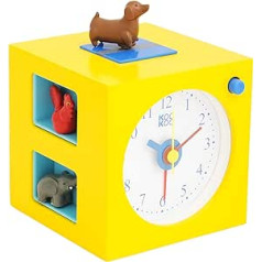 KOOKOO KidsAlarm Yellow Children's Alarm Clock with 5 Farm Animals and Real Recordings