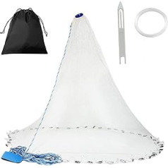Croch Fishing Fishing Net Nylon Mesh Multifilament with Sinker Diameter 3.6 m