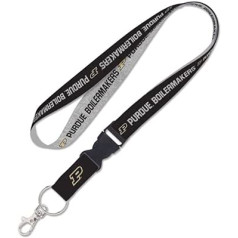 Purdue Boilermakers Heather Schlüsselband mit abnehmbarer Schnalle, 2,5 cm, mehrfarbig, Large