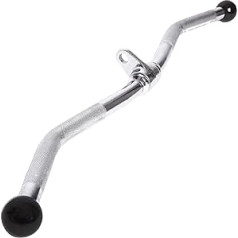 SZ-Curl Handle with Swivel Solid Steel G26 - Studio Quality, Training Handle, Bicep Handle, Pull Handle for Gym + Bodybuilding