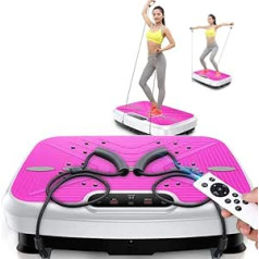 GZD Vibration Fitness Plate, Magnetic Therapy Vibration Massager, Vibration Platform with Rope Skipping, for Weight Loss & Body Toning