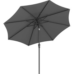 SONGMICS Parasol Садовый парасоль, рыночный парасоль, защита от ультрафиолета UPF 50+, зонт для патио, защита от солнца, сгибаемый, с рукояткой, без под