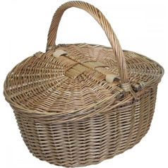 Овальная корзина для пикника Red Hamper Antique Grey