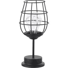 OSALADI Iron Wire Table Night Light: Винтаж Промышленные Прикроватные Лампы Светодиодные Антикварные Лампы Проволока Металлическая Клетка для Спальни Го