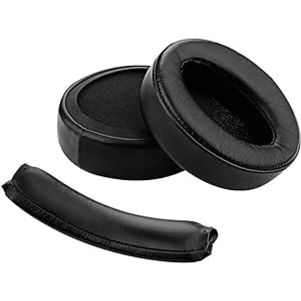 Geekria QuickFit Protein Leather Replacement Ear Pads + Replacement Headband Pad for Headphones S0NY MDR-XB950BT MDR-XB950B1 Ear Pads + Headphone Band Cover