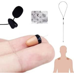 PingaOculto Spy Headphones Testing Mini VIP Pro Invisible Headphones Mobile Phone Microphone with Cable and Adhesive Strips - Invisible Earphones Headset Spicker Ear (Spy Headphones VIP Pro Mini +