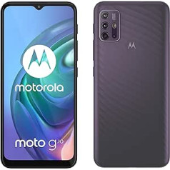 Motorola G10 (6.5 Inch Max Vision HD+, Qualcomm Snapdragon, 48MP Quad Camera System, 5000mAh Battery, Dual SIM, 4/64GB, Android 11), Aurora Grey