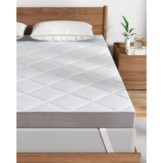 Bedstory Топпер 140 x 200 см, 7 см H3 Cold Schuam Topper, комфортный матрас для кровати с пружинным блоком и неудобных кроватей - диван-кровать - сертифицирова