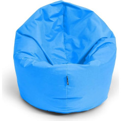 Bubibag Bean Bag, подушка для сидения 2-в-1 с наполнителем из полистирола EPS, 32 цвета, подушка для пола, кресла, дивана (125 см, королевский синий)