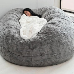 Loktch NSMYOOK 7ft Bean Bag Чехлы Без Наполнителя Моющийся Bean Bag Кресло Подростков Роскошные Гигантские Bean Bag Удобный Диван Диван Крышка для Взрослых и 