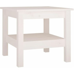 Vidaxl Кофейный столик боковой стол гостиная стол кофейный стол диван стол чайный стол деревянный стол гостиная белый 45 x 45 x 40 см массив сосны