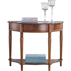 Eeshha Консольные столики, консольный столик с 2 уровнями, приставной столик для дивана из массива дерева, туалетный столик, туалетный столик, 