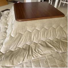 Kotatsu Набор из 4 столов с подогревом для гостиной Четыре сезона Деревянный кофейный столик Белая теплая скатерть в японском стиле (Цвет : Цве