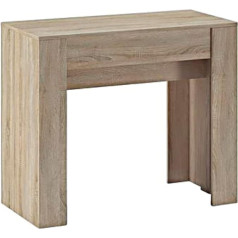 Skraut Home Раздвижной деревянный консольный стол из бука 78 x 90 x 50 см
