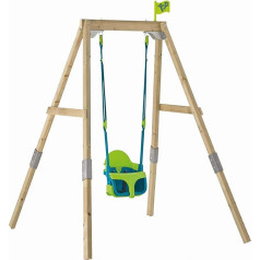 TP Toys 331 Grow Able Swing Set, Forest Acorn, дерево, которое растет вместе с ребенком, FSC, ОДНА рама качелей, которая растет вместе с ребенком, с 2 сиденьями для 