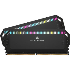 Corsair Dominator Platinum RGB DDR5 RAM 64GB (2x32GB) 5200MHz CL40 Intel XMP iCUE Compatible Computer Memory - Black (CMT64GX5M2B5200C40)